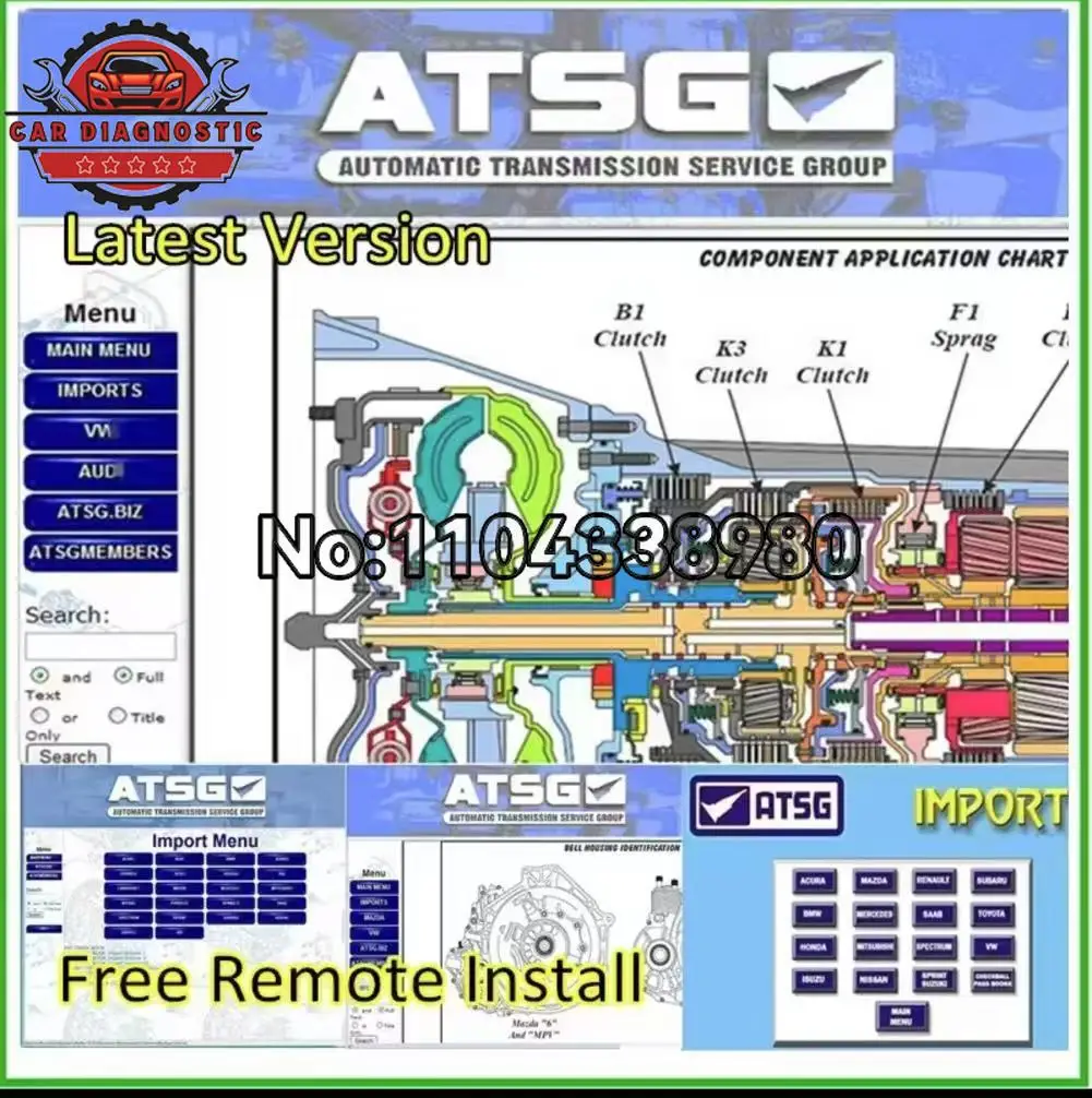 hot Newest Automotive Auto Repair Software version Autodata 3.45 and atsg 2017 and ALLDATA 10.53