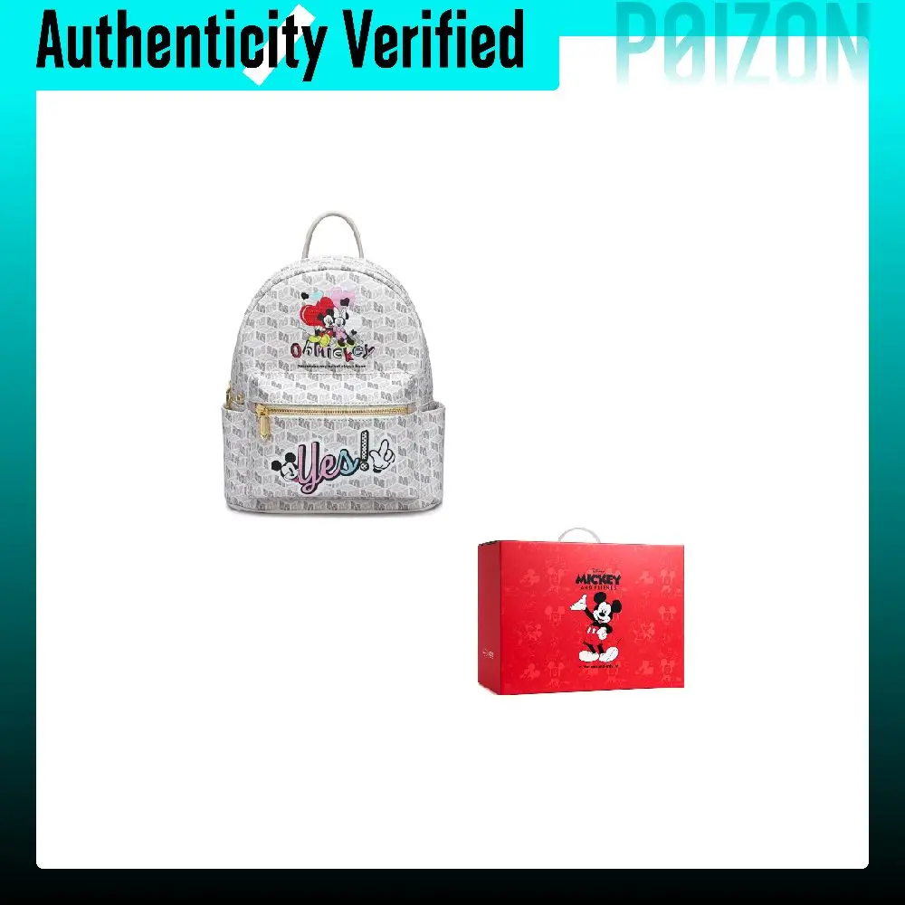 Disney Mickey Mouse PVC Backpack Women's Pink/Black/Gray DHF52012-A