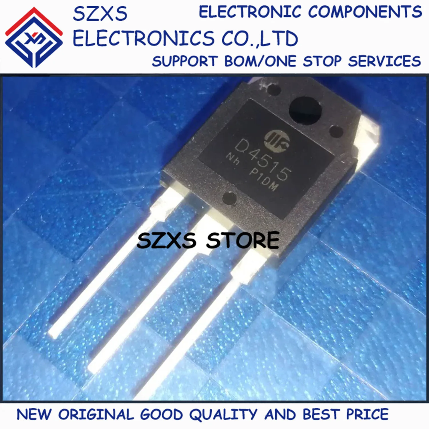

New Original 10Pcs D4515 3DD4515 2SD4515 TO-3P 400V 15A Powerful Transistor In Stock Electronic Components Good Quality