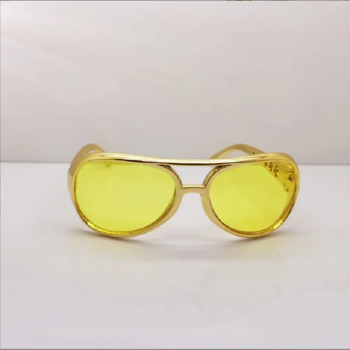 Imagen 2 del producto KAPELUS Suministros para fiestas Accesorios para fotos Vestido de fiesta de vacaciones Traje de maquillaje Gafas de sol Gafas Elvis galvanizadas