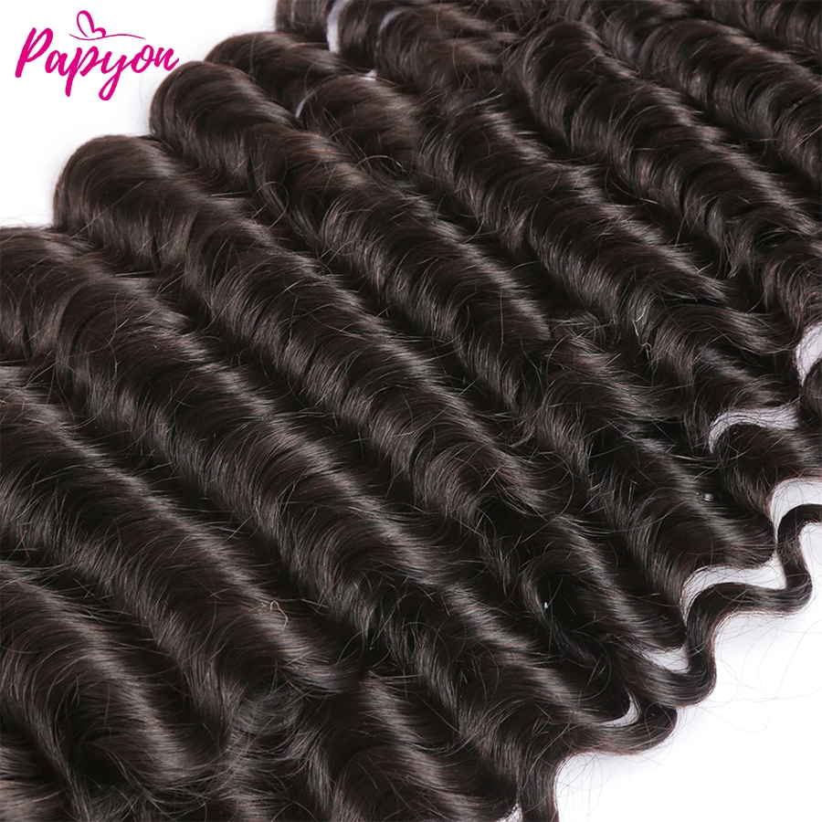 Deep Wave Bundles Echthaar Bündel Haar verlängerungen für Frauen brasilia nisches Haar weben 1/3/4 Bündel Echthaar