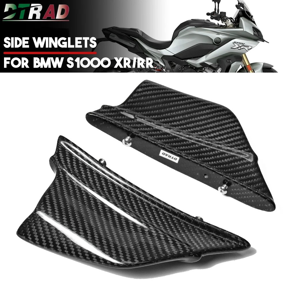 

Carbon Fiber Winglets For BMW S1000RR 2009-2023 S1000XR M1000RR HP4 / Race Side Panel Wings Fairing Kit Motorcycle Accessories