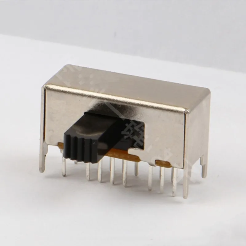 10/50/100 Pcs 16 Pin 3 Position 4P3T Panel PCB Mount Horizontal Slide Switch SK-43D03 4mm 9mm Pin Pitch