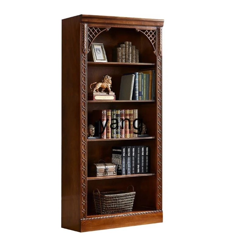 

TGF American solid wood bookcase open household storage display case storage bookshelf
