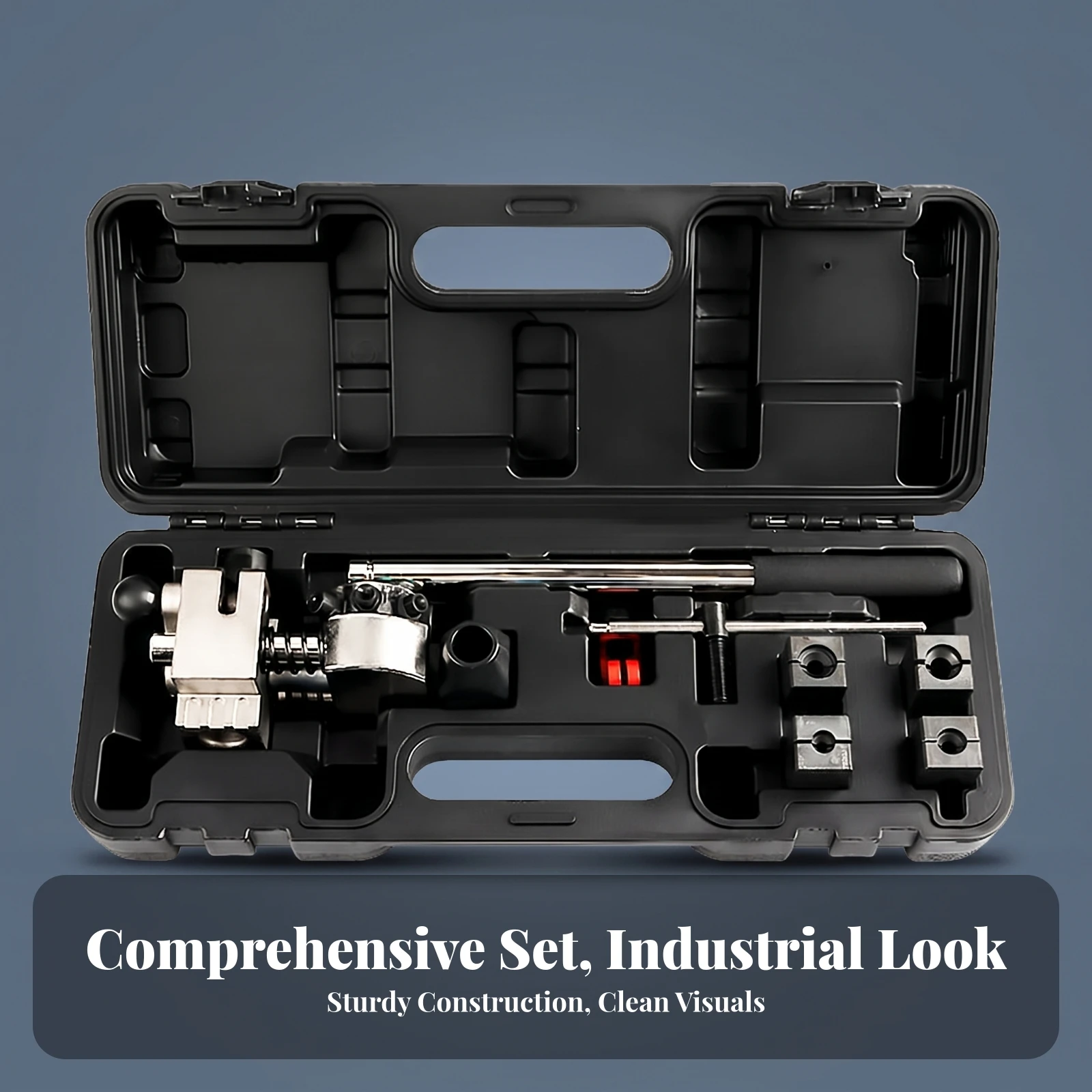 8 Pieces Double Flaring Tool Fitted Interior Handle Brake Pipe Reamer Kit Brake Line Flaring Kit view 3