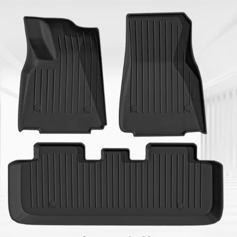 

New Design Molding Carpet Car Mat Piano Texture All Weather Floor Mat for MODEL Y Interior Accessories