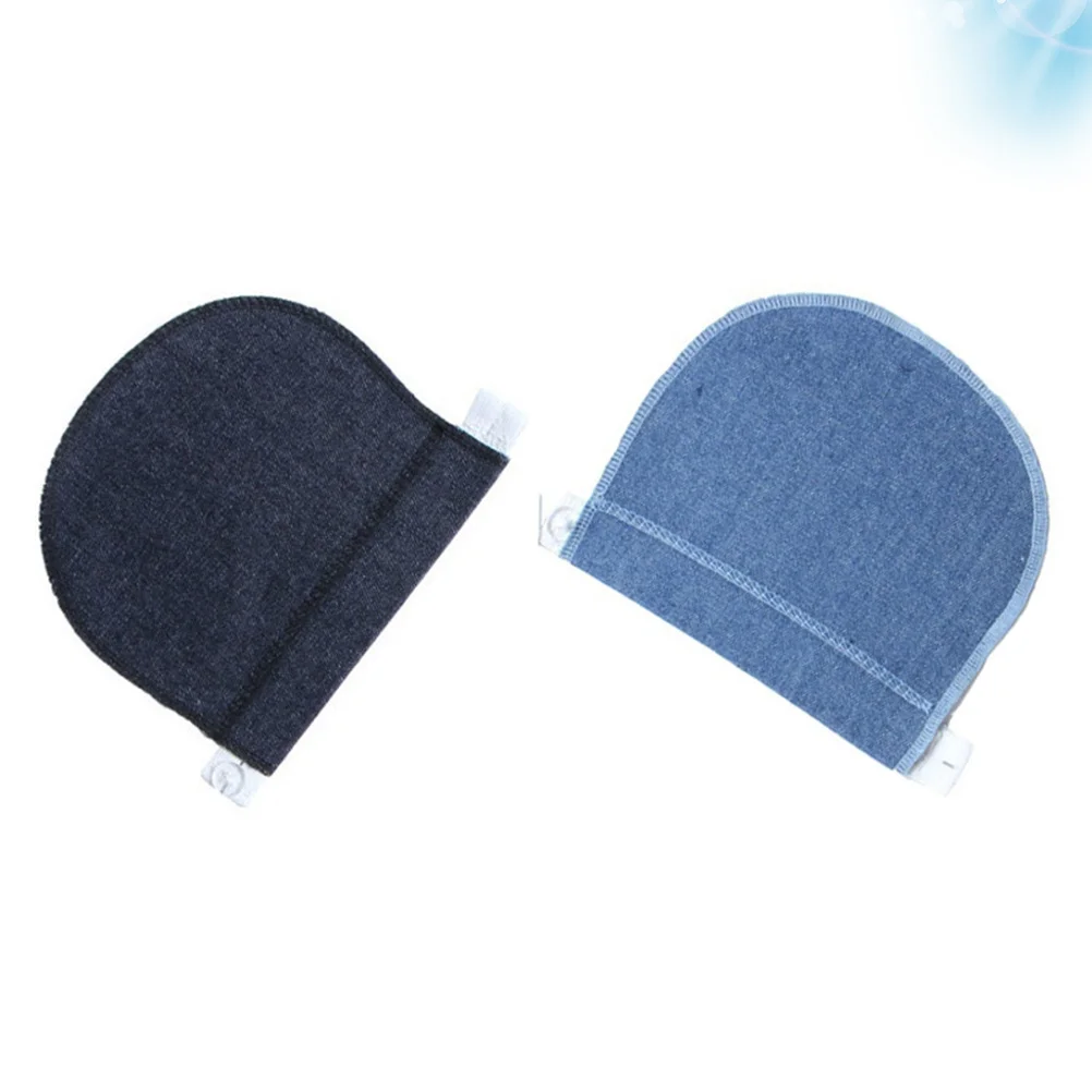 2 قطعة الخصر المريحة موسع السراويل المرنة زر تمديدات للرجال النساء قابل للتعديل بسط حزام الجينز بنطلون #4