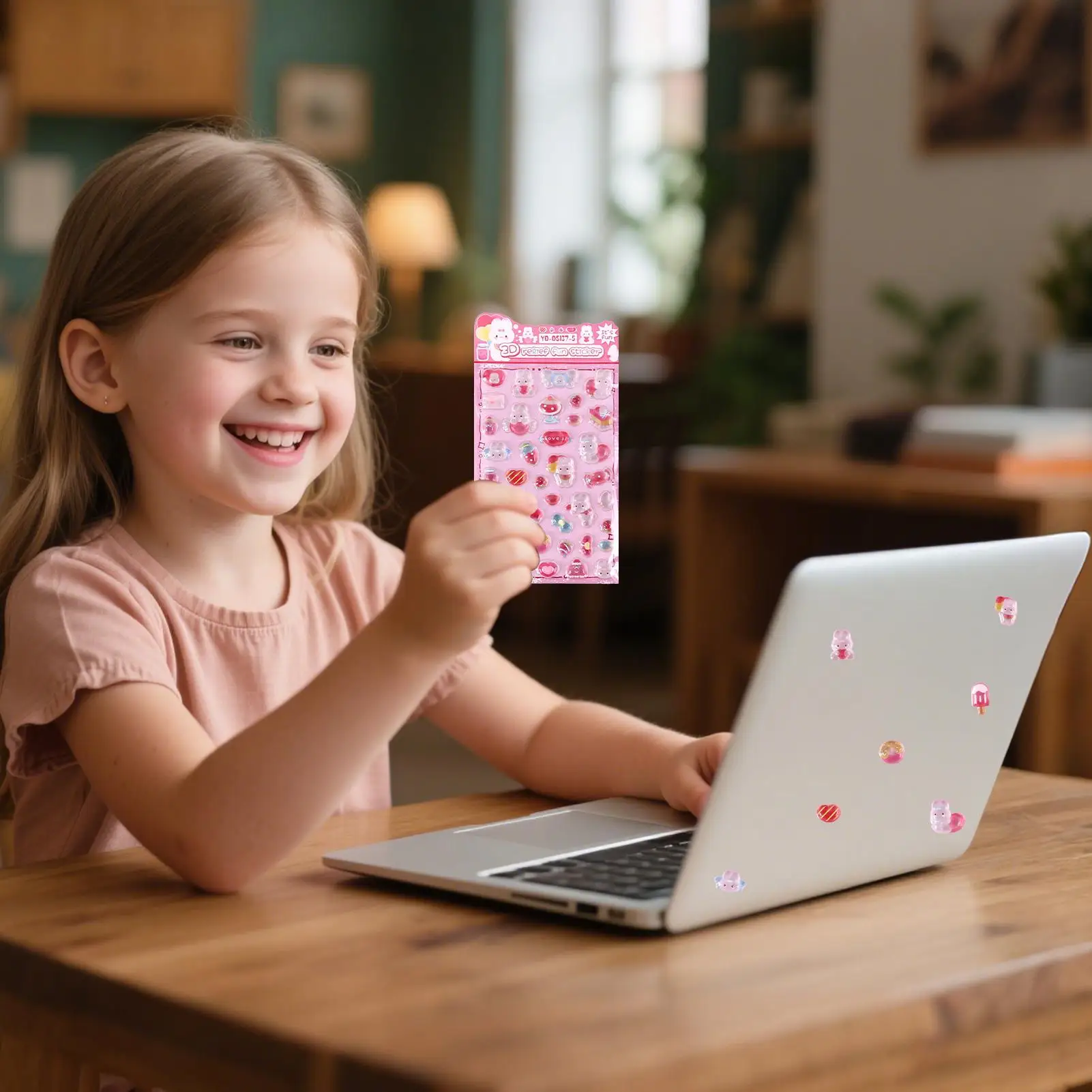 

3D Stickers For Kids Adorable Assorted Decals Mini Animal 3D Stickers Kids Toy For Boys Girls Children Teens Students