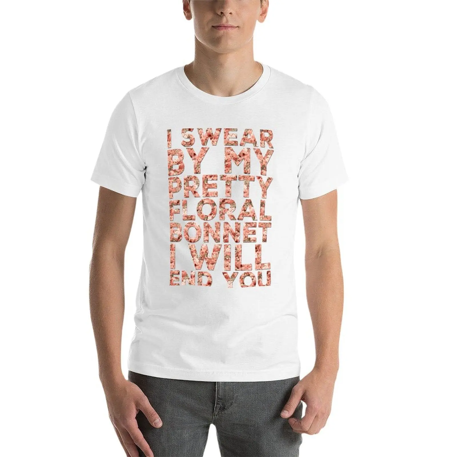 تي شيرت By My Pretty Floral Bonnet تي شيرت مع مطبوعات قمصان أنيمي للرجال #4