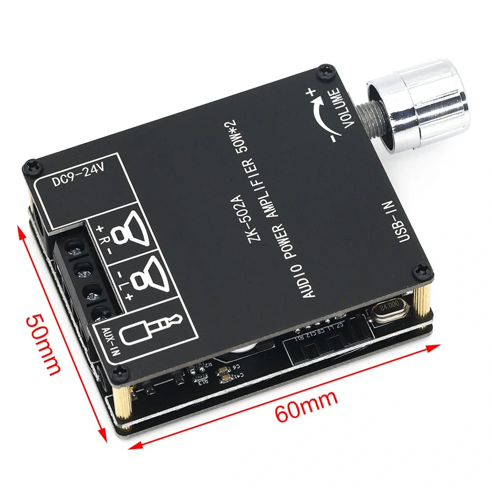 ZK-502A Bluetooth Audio Digital Leistungs verstärker Board Modul 2,0 Stereo Dual Channel 50w 50w