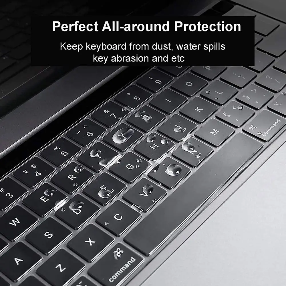 Capa transparente para teclado de laptop, à prova d'água e poeira, tpu, película protetora de pele para macbook pro 14 16 polegadas m1 max 2021 a2442 a2485