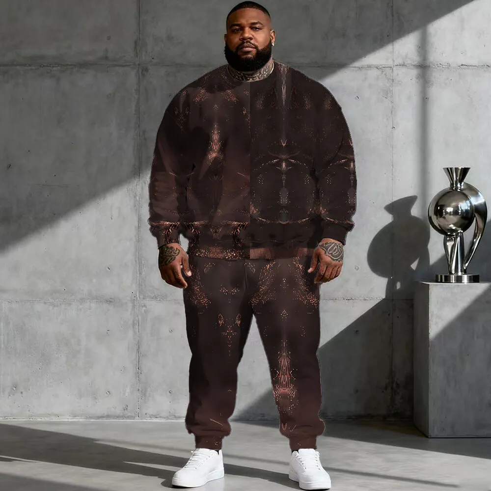 

Мужская толстовка больших размеров S-9xl: Текстурированный Шарм — 2 предмета в тактильном шикарном стиле, из мягкой теплой ткани в рубчик