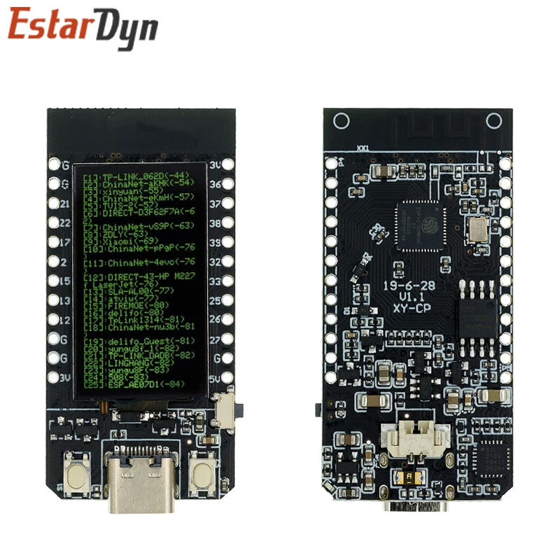 T-Display ESP32 WiFi And Bluetooth-Compatible Module Development Board 1.14 Inch LCD Control Board for
