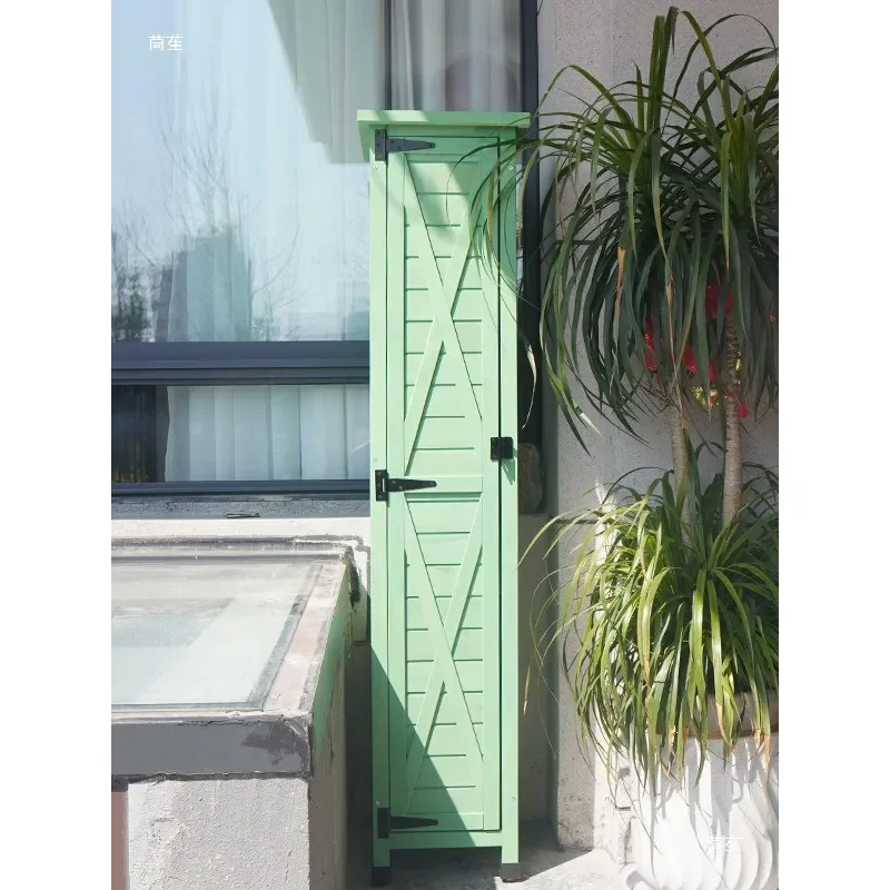 Outdoor Garden Storage Cabinet Weatherproof Tool House for Courtyard Terrace Patio Yard Organization Locker Shed for Sundries