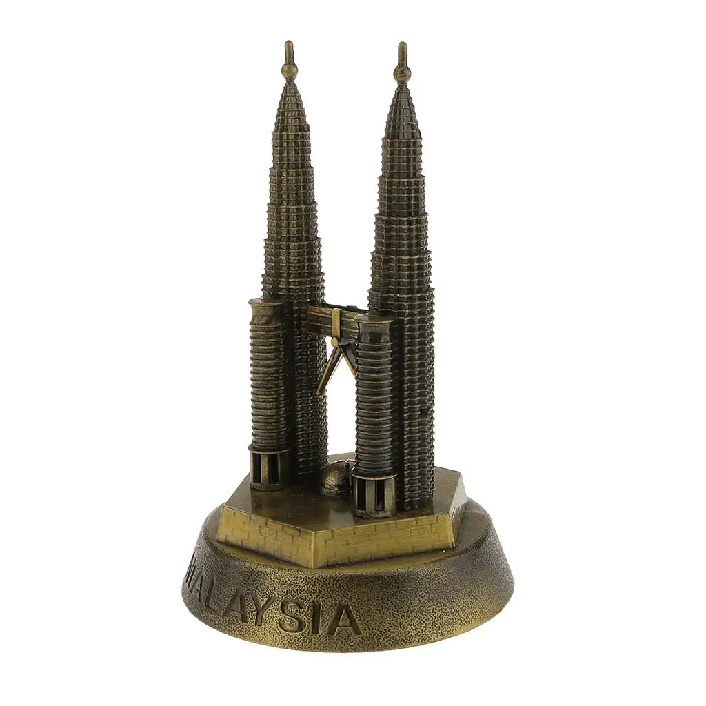 16cm Vintage Model Malaysia Petronas Twin Towers Kuala Lumpur