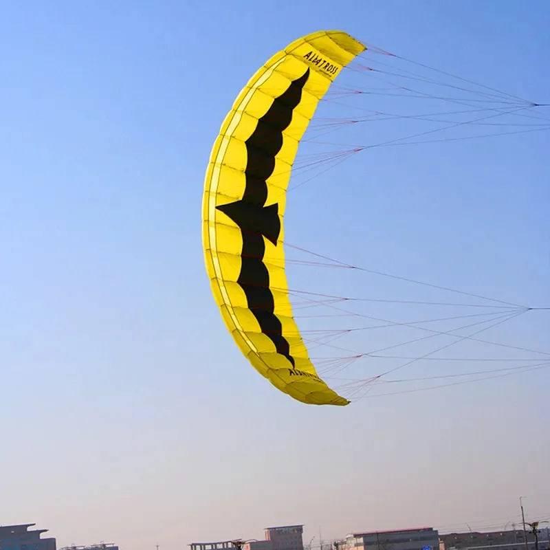 5m2 grande quad line power kite para adultosnylon tecido jouer mostrar pipa gigante jogos ao ar livre pipa surf power kite dragon fly diversão