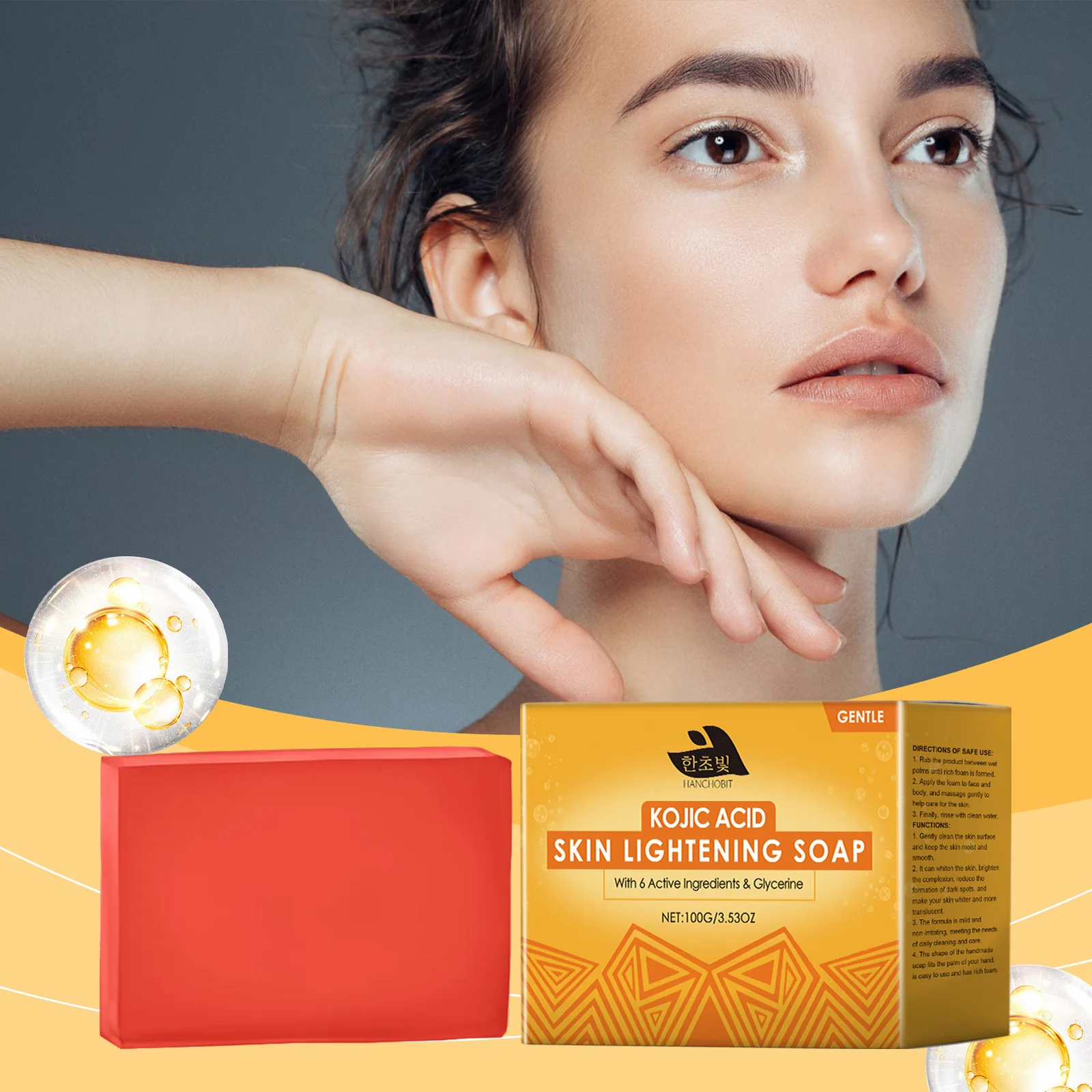 

Moisturizing Clean Soap Whitening Refreshing Oil Control Even Skin Tone Brighten Reducing Dark Spot Anti Wrinkle Nourishing Soap