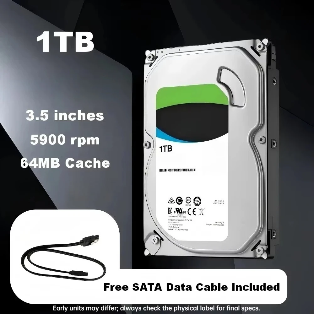 FOR ST1000VX005 1TB 7200RPM 64MB Cache Surveillance Internal HDD