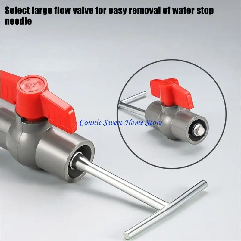 

LXAF Universals Hot Melt Waters Stop Pin Pipe Strap Stopper Quick Plumbing Repair Tool Waters Stop Needle Easy to Use
