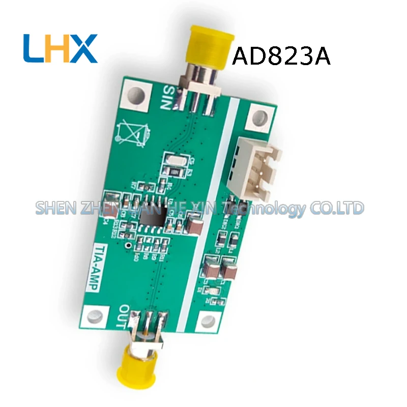 AD823A transimpedance amplifier photodiode IV current-to-voltage microcurrent conversion module in stock