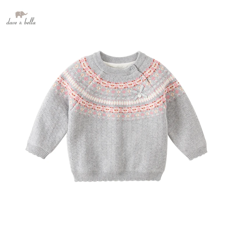 

Dave Bella Winter Kids Clothes Children Fashion Sweater Appliques Sweater Boys High Quality Clothes Girls Sweater DB4223500