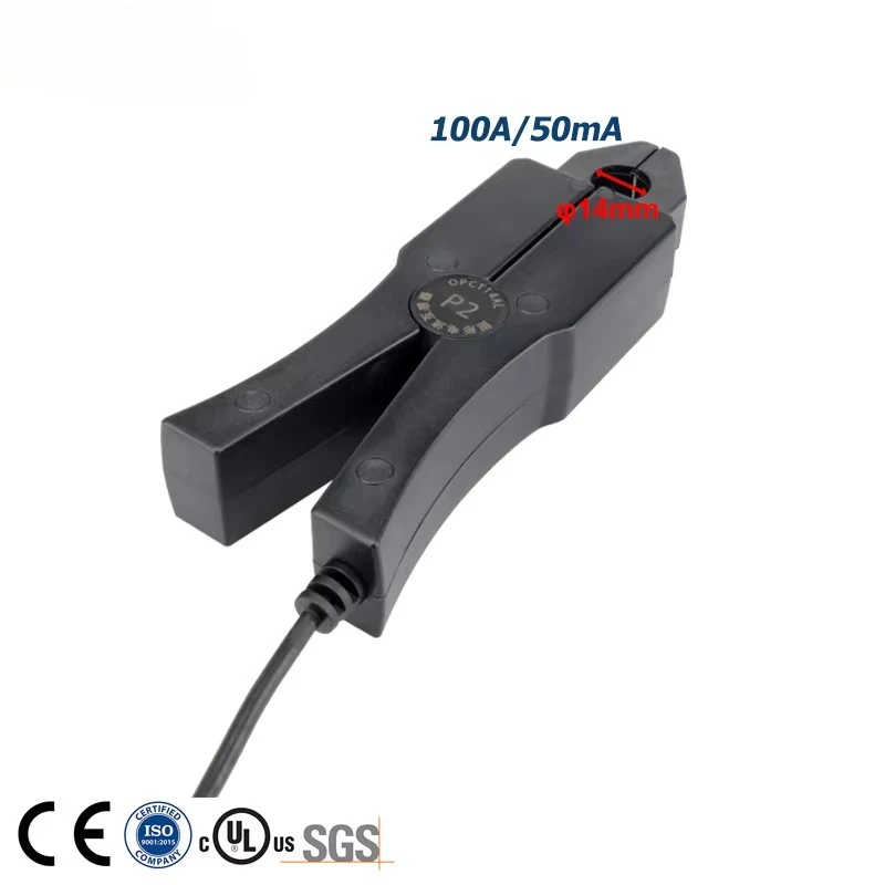 Precision Clamp Current Transformer Split Permalloy Core Open Type AC CT 5A 2.5mA 100A 50mA 0~200A OPCT14AL 2000/1 Coil Sensor