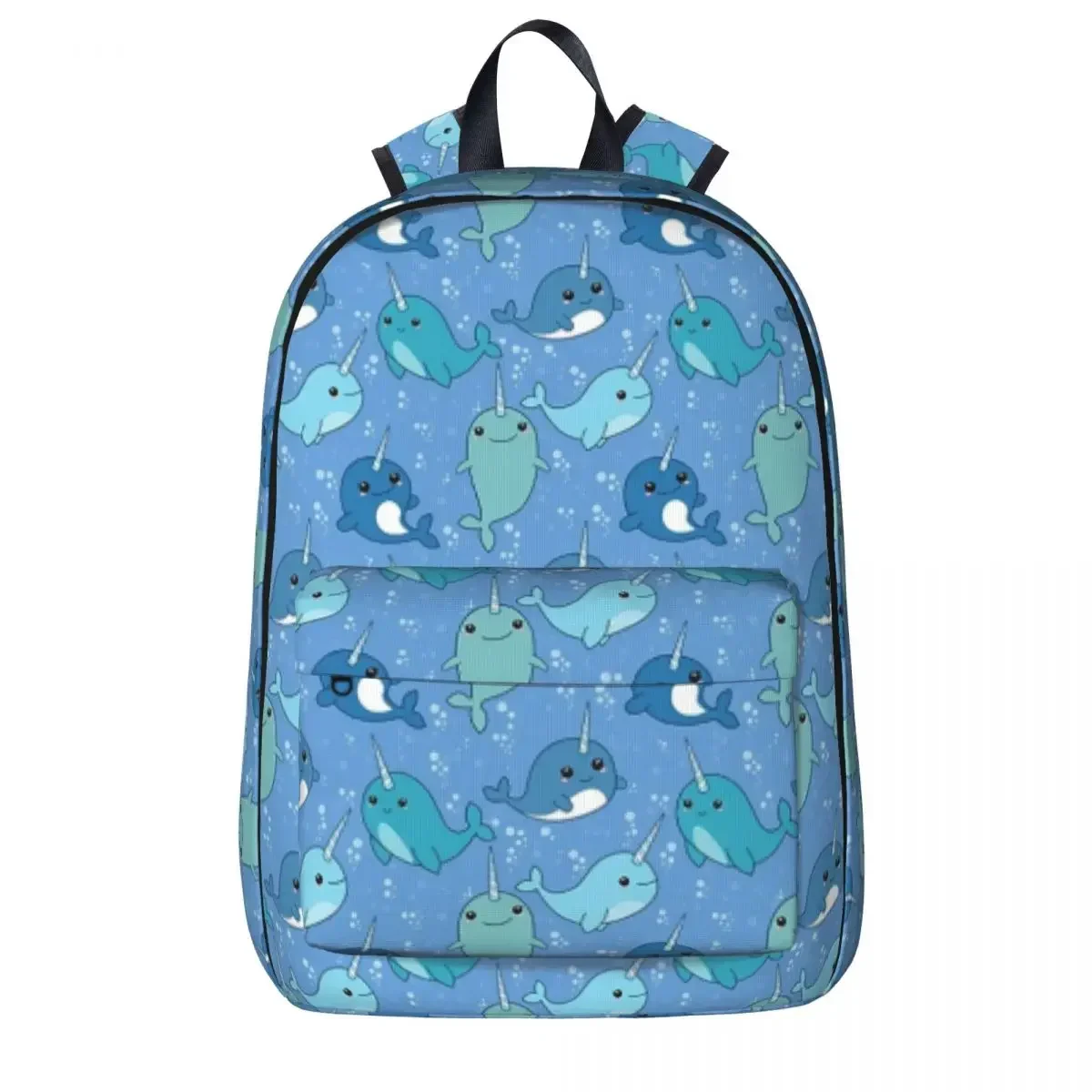 Narwhal Pattern Student PleBag, Initiated Laptop Rucksack, Travel Rucksack, Children School Bag, Fashion