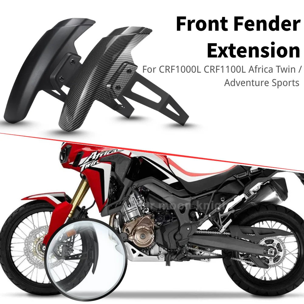 

Motorcycle Fender Hugger Extension For Honda CRF1000L CRF1100L 1100 L Africa Twin Adventure Accessories Front Mudguard Extender
