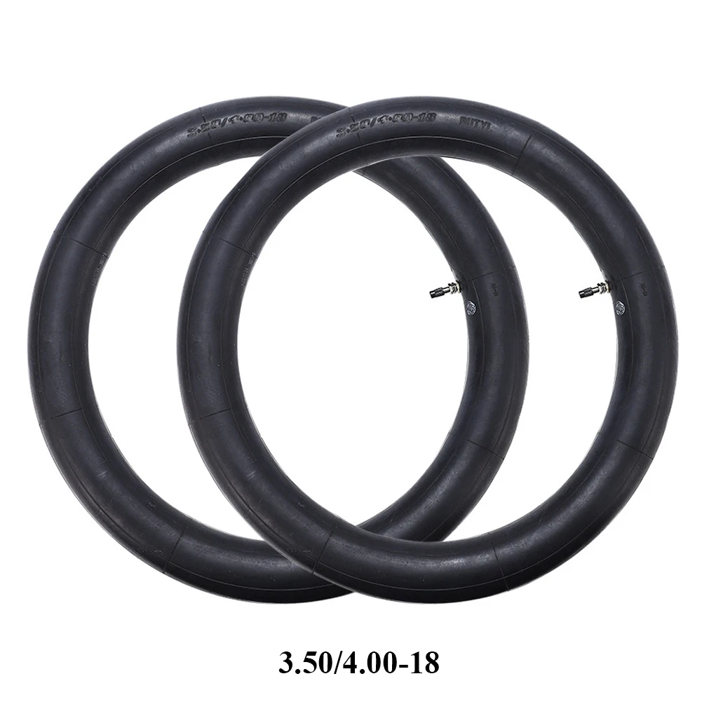 

2PCS Motorcycle 3.50/4.00-18-inch Butyl Rubber Inner Tube Straight Valve Suitable for 100/90-18 Outer Tire 4.00-18 Pit Dirt Bike