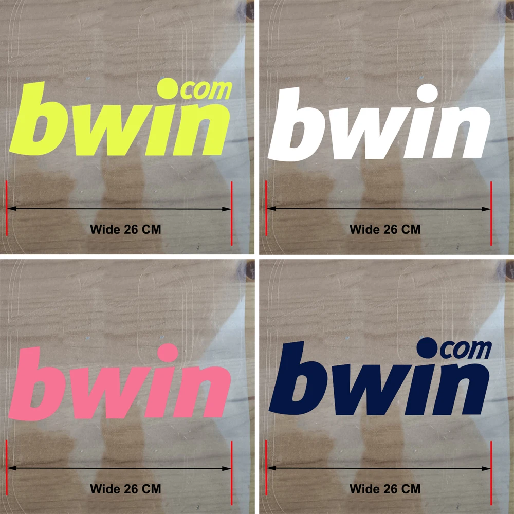 2000-2022 Soccer Sponsor bwin Middle LOGO Iron On Soccer Patches Bwin Sponsor Football Heat Transfer Film Badges