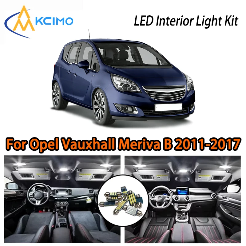 

KCIMO For Opel Vauxhall Meriva B 2011-2017 Premium LED Interior Kit - 2 Colors , Quick Installation, Long-Lasting