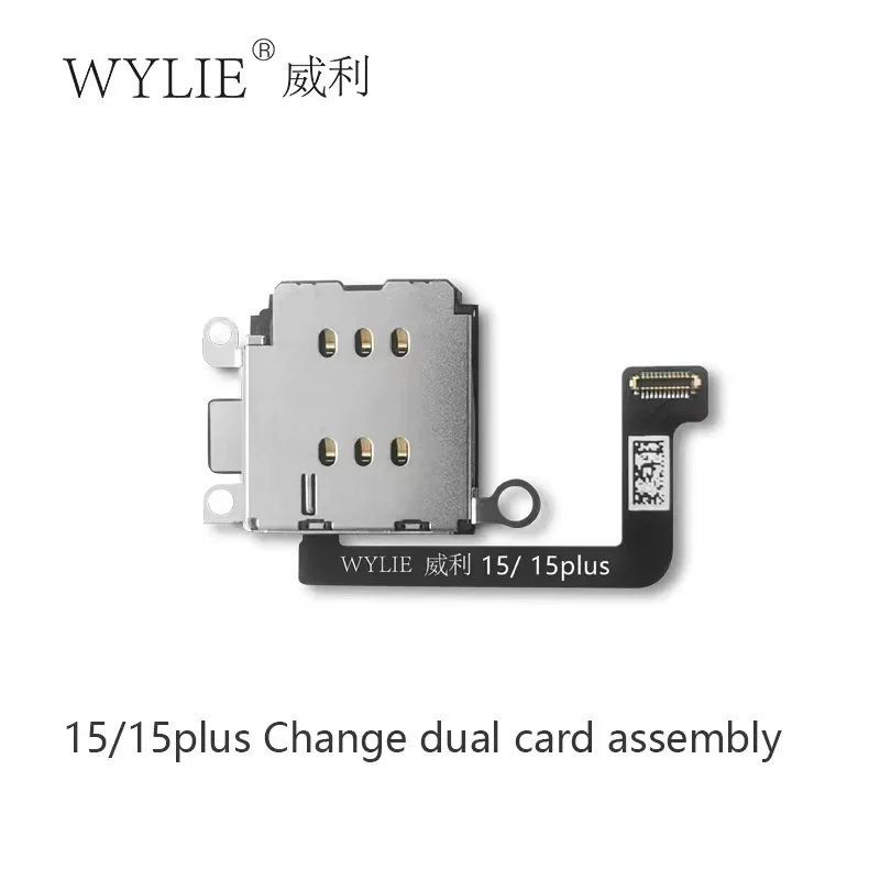 

Версия WYLIE для США, чтобы изменить кабель с двумя картами/ Esim To Dual Sim для iP15/15 Plus, инструмент для ремонта слота для телефона