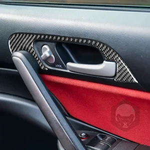 Carbon fiber interior of the car handle Garrison Garrison Sticker, accessories for Honda Civic SI 2001 2002 2003 2004 2005 12 Main Sales Acetate Civic SI Panel - №8