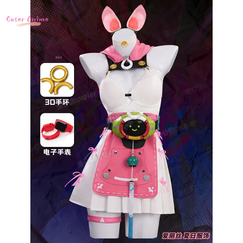 

Game Zenless Zone Zero Alice Thymefield Cosplay Costume Uniform Halloween Carnival Party Christmas Play Role Clothes Clothing