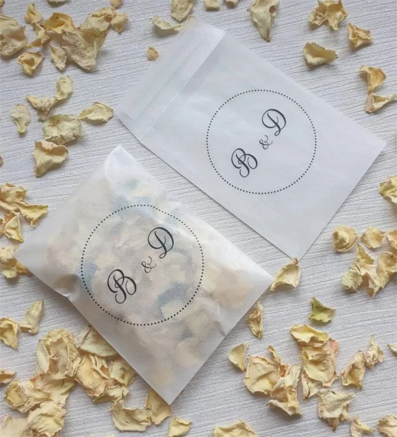 

25PCS Biodegradable Confetti. Personalised Printed Pre filled packets. Wedding confetti. Petal confetti. Confetti Packets. Confe