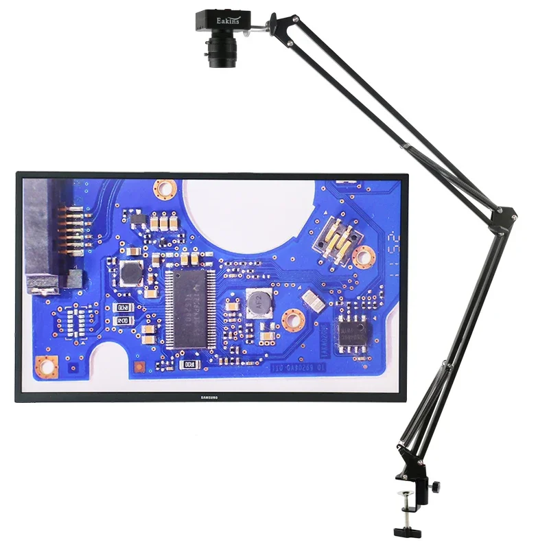 

48MP 4K HDMI USB Video Microscope Camera 35MM 6-60MM Big Visual Focus Lens For Digital Image Acquisition PCB Soldering Repair