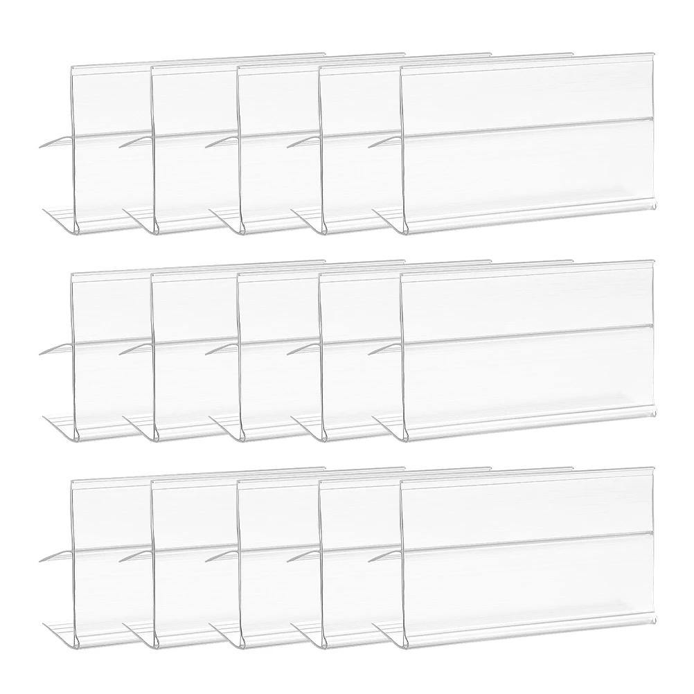 

100 Pcs Holders PVC Wire Shelf Labels for Supermarket Shelf Label Clip Bin Pvc Basket Labels Clip Tags