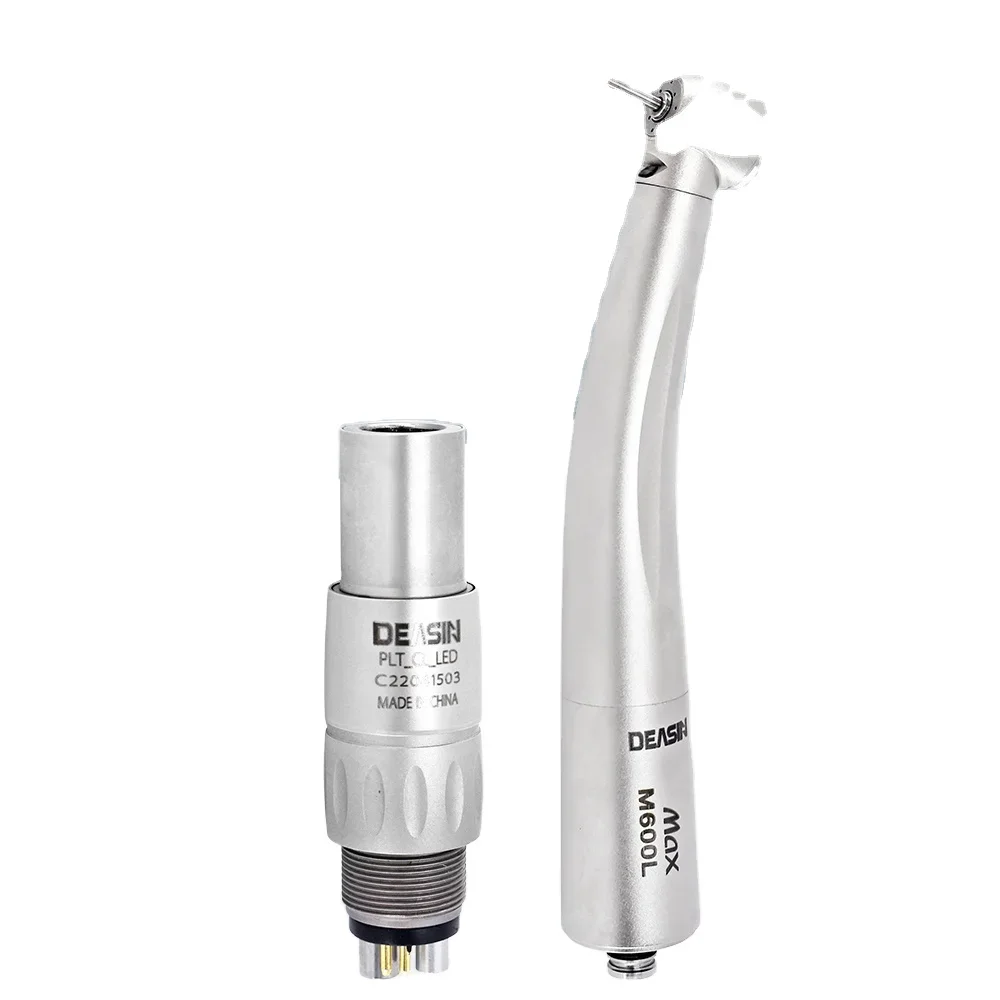 Den tal De Max M600L High Quality High Power Fiber Optical LED Fiber Optic Den tal Handpiece with 6 holes coupler