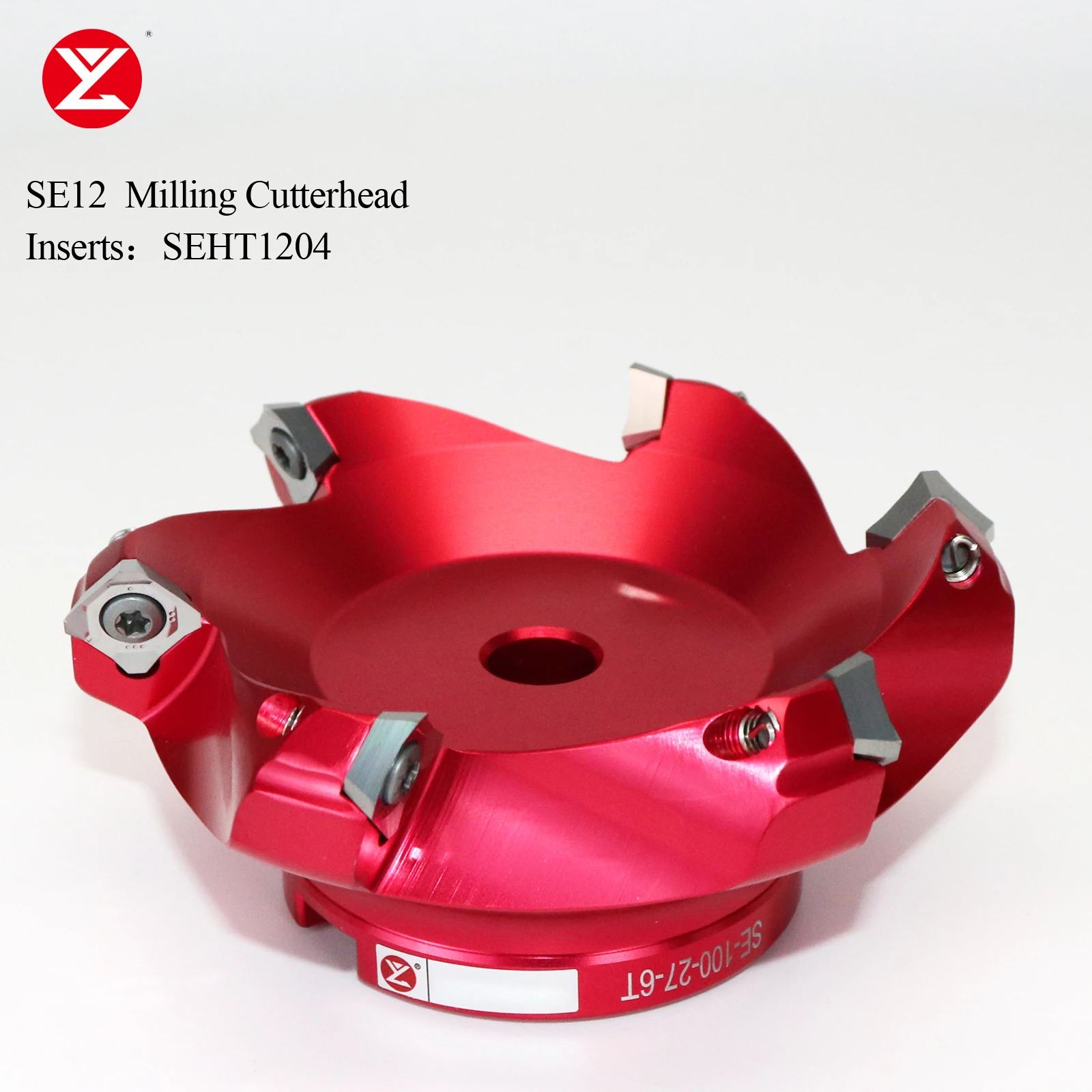 SE12 Face Aluminum Milling Cutter 50 63 80 100mm Milling Head is Suitable for Milling Cutter Handle of SEHT1204 Insets