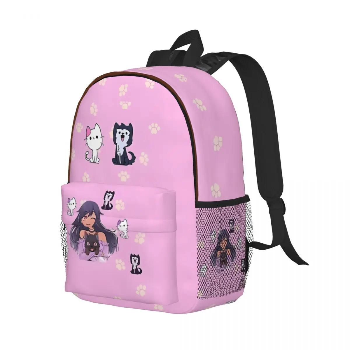 Aphmau Pets Sticker Pack Backpack New Fashion High Capacity Waterproof College Backpack Trendy Laptop Travel Book Bag 15inch