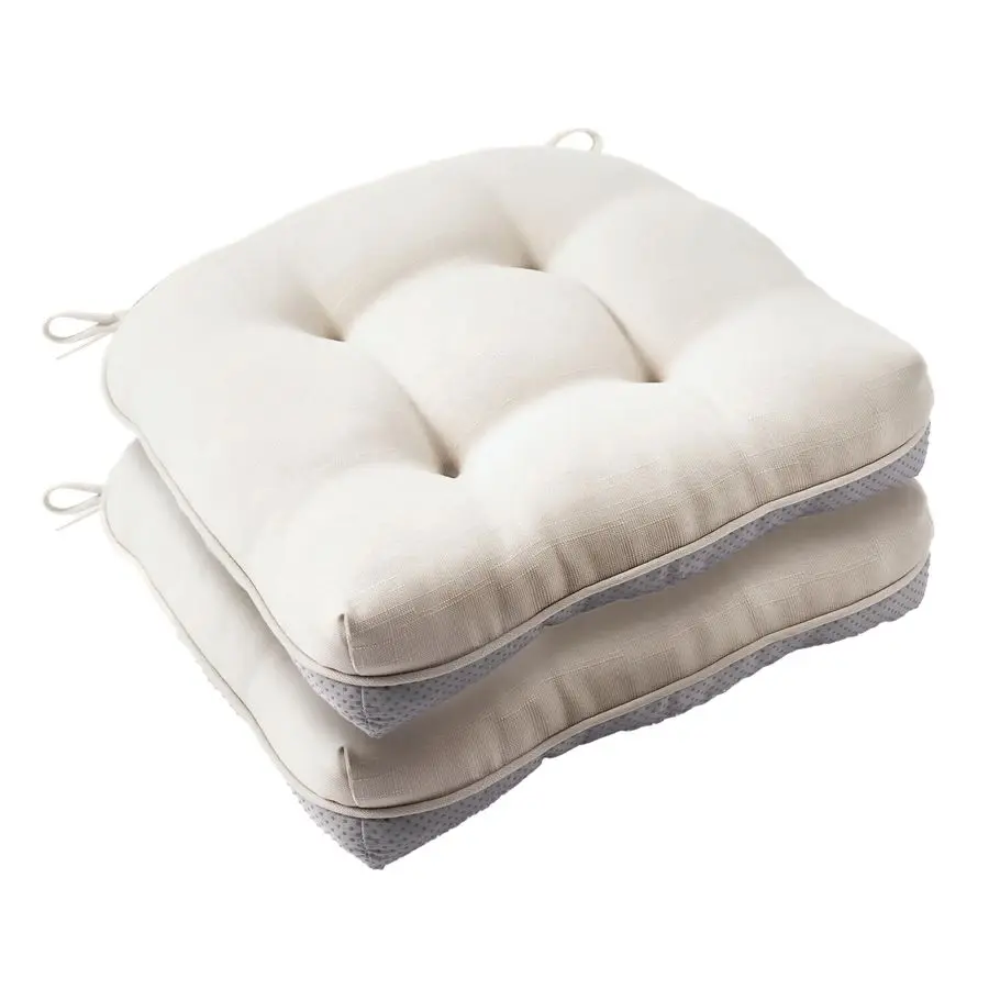 Chair Cushions Set of 2 for Dining Chairs, Seat Cushions for Kitchen Chairs with NonSlip Backing, Indoor Outdoor Waterproof Chai