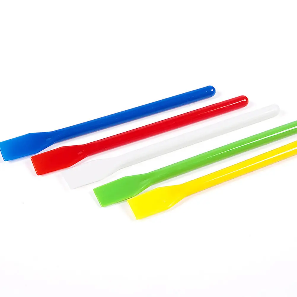 

16 Pcs Crafts Paint Sticks Coloured Glue Mixing Tools Epoxy Resin Stir Mini Spatula Color