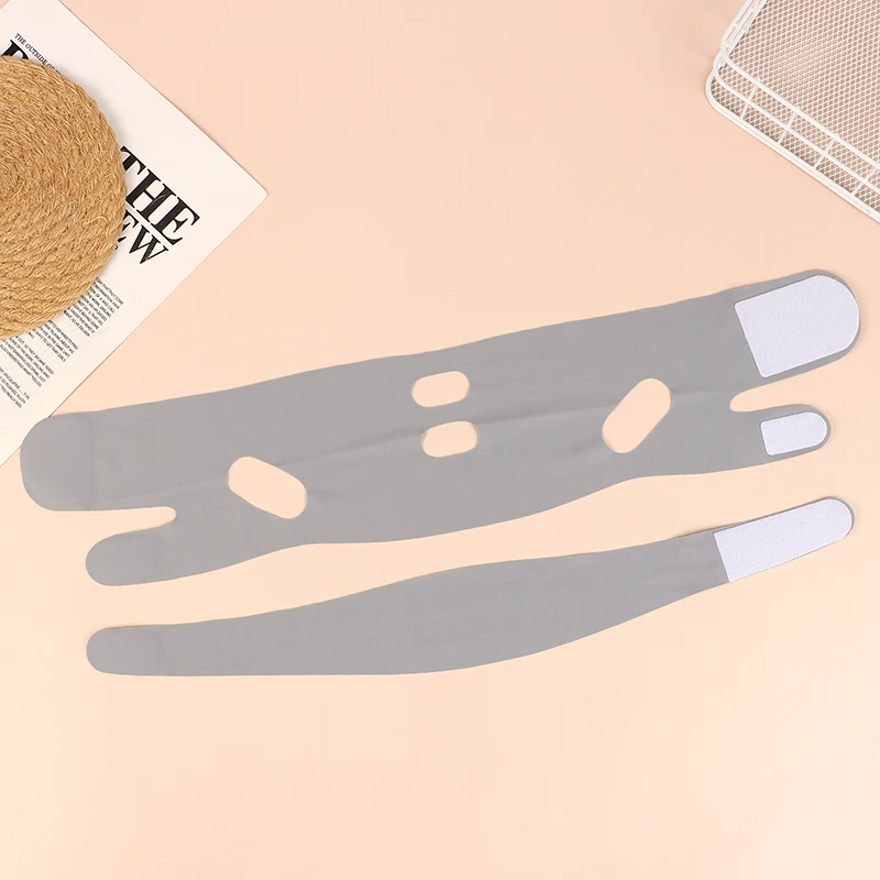 Atmungsaktiver V-förmiger Maskenriemen, doppelter Kinn-Reduzierer, Gesichts-Schlankheitsbandage, Gesichtslifting-Gürtel, Doppeldeck-Straffer, schmaler Riemen