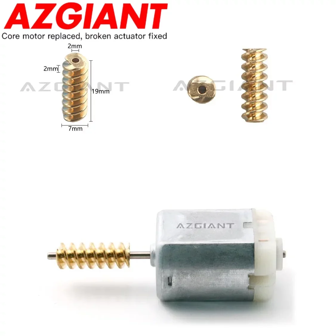 Brass Shaft Gears Metal Teeth Copper Axis Gear Door Lock Motor for Peugeot Boxer Van MK3, Citroën Relay Van