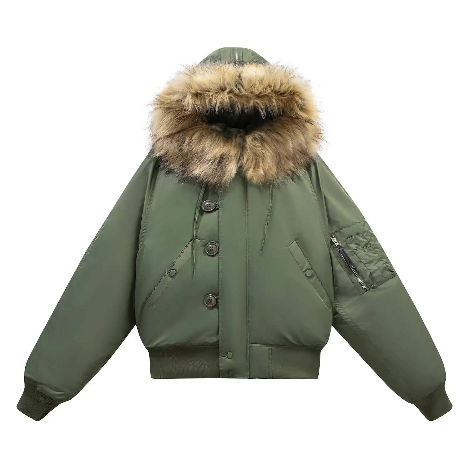 

Ретро-куртка N2B в американском стиле с капюшоном, утепленная, мужская и женская, укороченная, с наполнителем из полиэфирного волокна, зимняя верхняя одежда со съемным мехом.