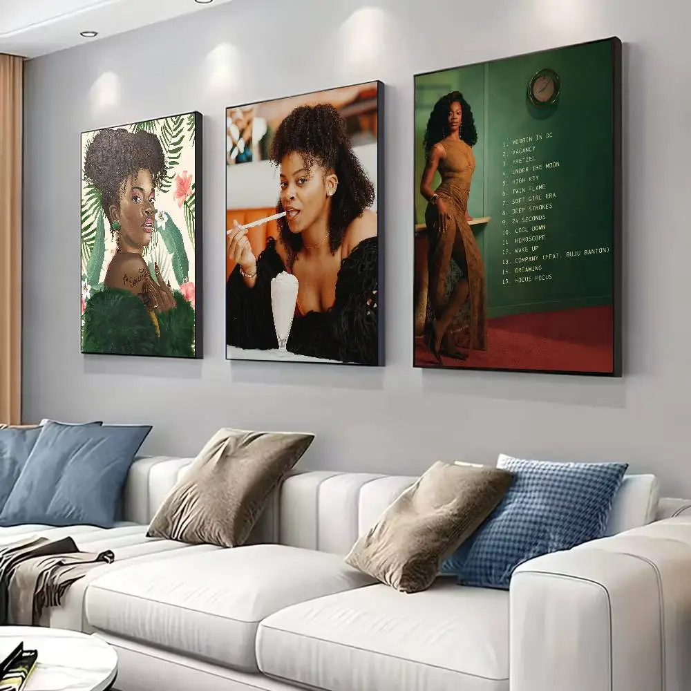 Póster del cantante Ari Lennox para sala de estar, dormitorio, oficina o bar, sin marco, uso en interiores, arte de pared para dormitorio.