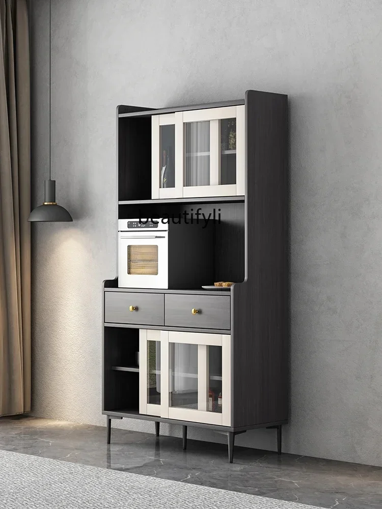 

K185 Nordic Dining Side Tall Wine Cabinet Tea Cabinet Simple Modern Living Room and Kitchen Storage Cabinet