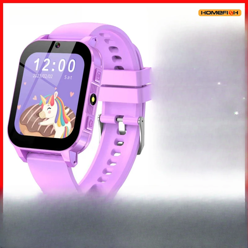 

HOMEFISH Children's toy game, photo and video recording, music, pedometer, multilingual smartwatch