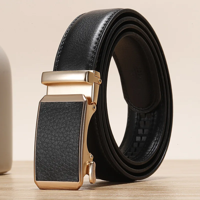 Damen- und Herren-PU-Ledergürtel für Frauen, lässiger Allround-Gürtel, verstellbare Damengürtel, Designer-Gürtel mit automatischer Schnalle für Männer. – Detail 6