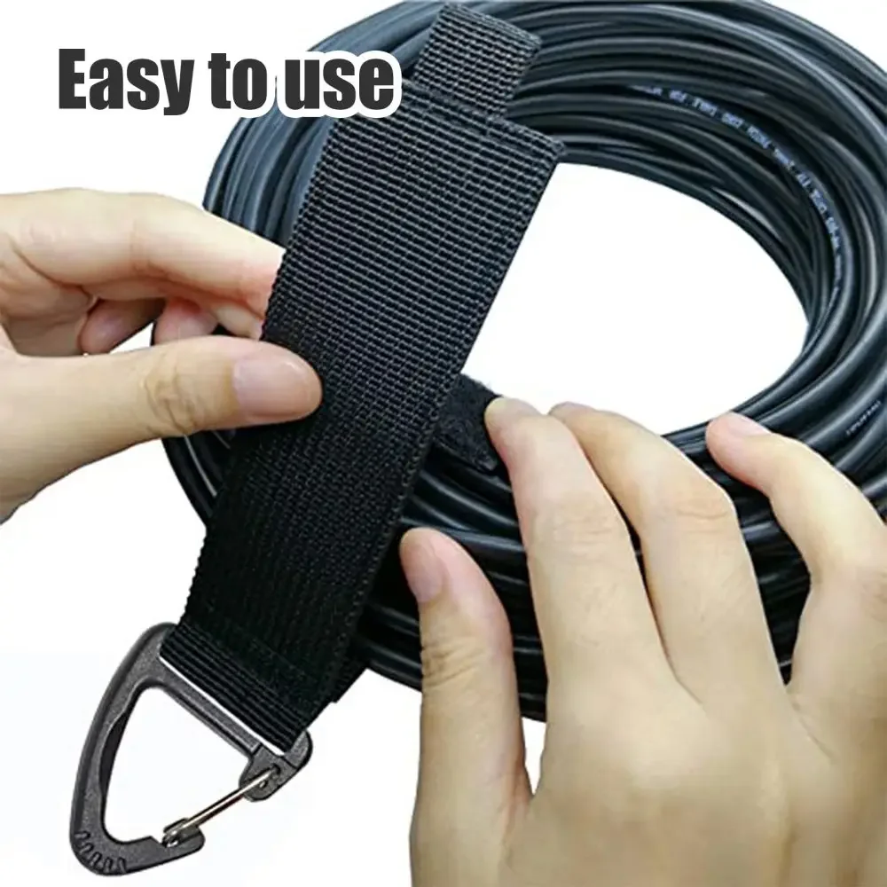 Storage Straps Triangle Buckle Cord Organizer Wire Manager for Power Cords Nylon Heavy Duty Cable image 5